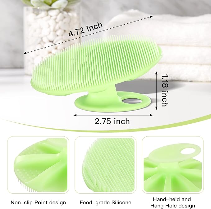 INNERNEED Food-Grade Soft Silicone Body Cleansing Brush Shower Scrubber - Image 2