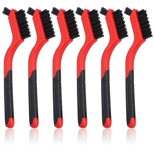 6 Pack Nylon Brush for Cleaning Small Cleaning Brushes Mini Nylon Brush Set for by Unknown