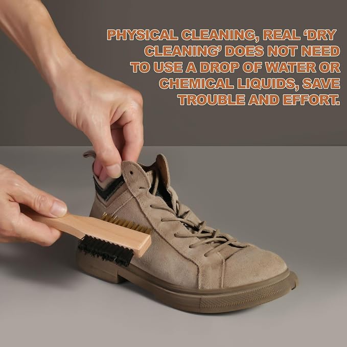 2-Piece Suede Brush and Suede Eraser, Suede Cleaner Kit, Suede Brush - Image 4