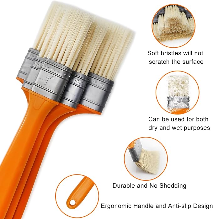3 Pack Microfiber Duster Brush, Soft Bristles Detailing Brush Dusting Tools - Image 3
