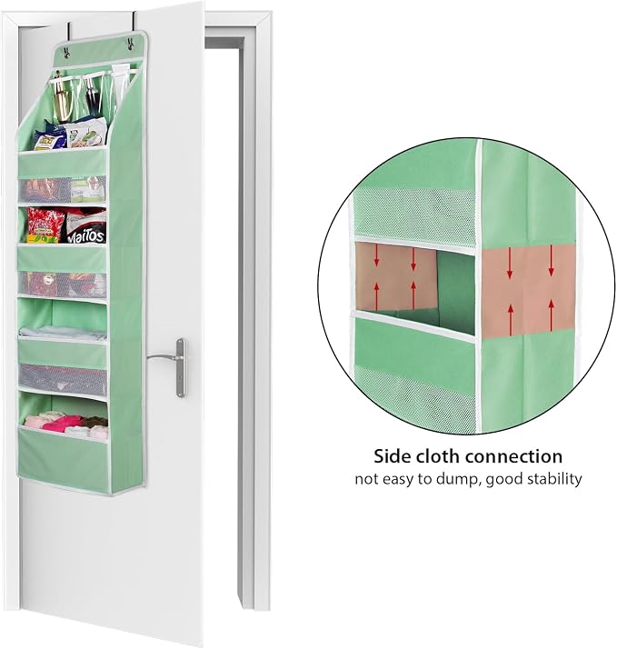 Univivi 5-Shelf Fabric Door Storage Over Door Hanging Organizer - Image 4