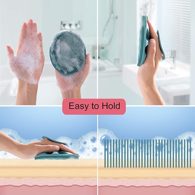 INNERNEED Soft Silicone Body Cleansing Brush Shower Scrubber, - Image 6