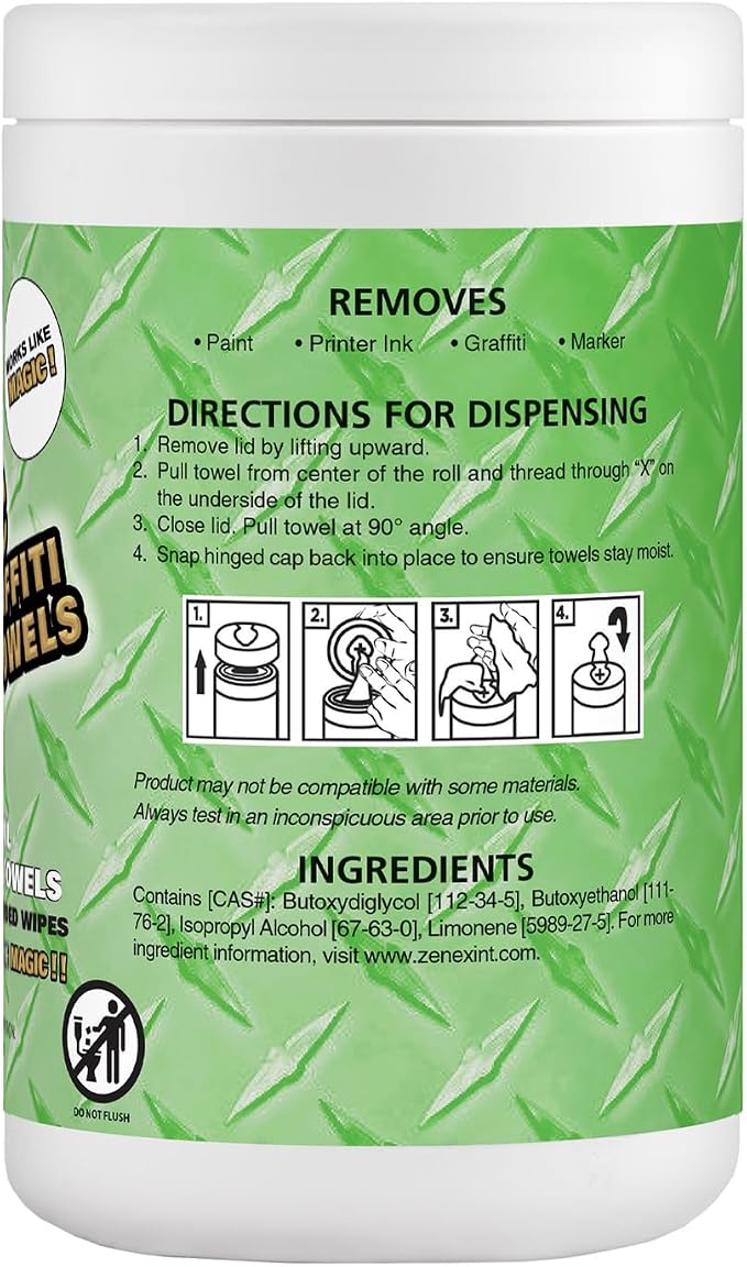 Magic Heavy Duty Paint & Graffiti Removing Wipes - Image 4