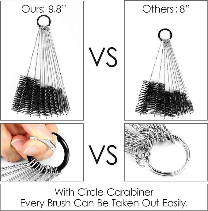 Black Nylon Cleaning Brush Set, Suitable - Image 5