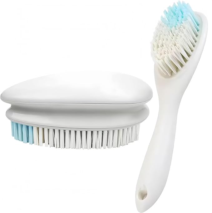 2 Pack Soft Bristle Cleaning Scrub Brush Laundry Brush Scrubber Brush by Ganganmax