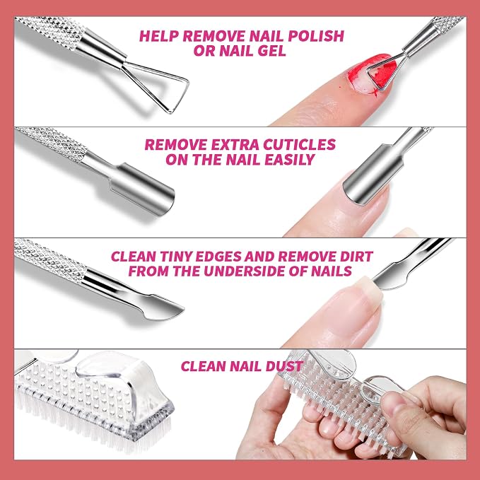FANDAMEI Nail Polish Gel Remover Tools Kit, 100ml Nail Polish Remover Bottle - Image 4
