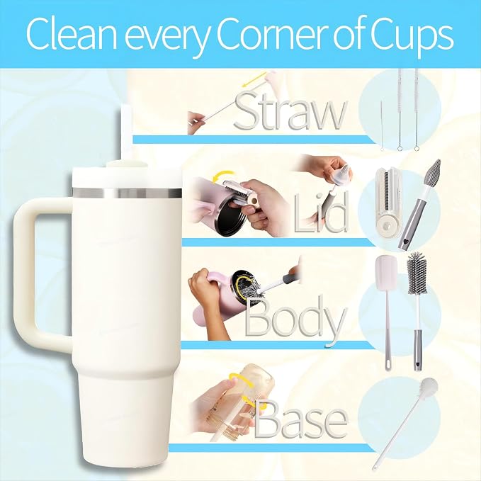 8Pcs Water Bottle Cleaner Brush Compatible - Image 4
