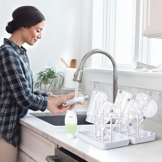 Termichy Travel Bottle Cleaning Kit: Portable Drying Rack & Brush Set - Image 8