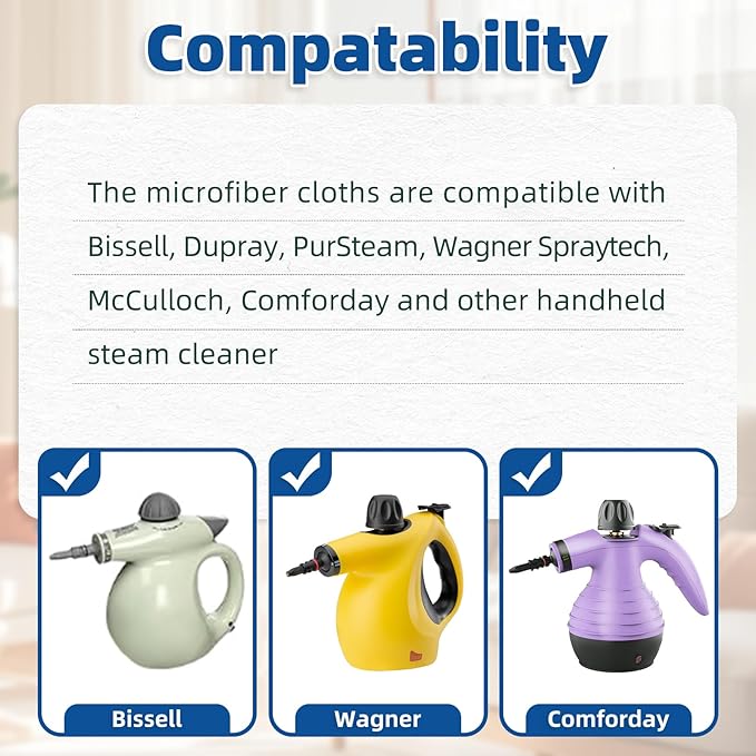 LOVECO 10 Pack Universal Steam Cloths - Image 7