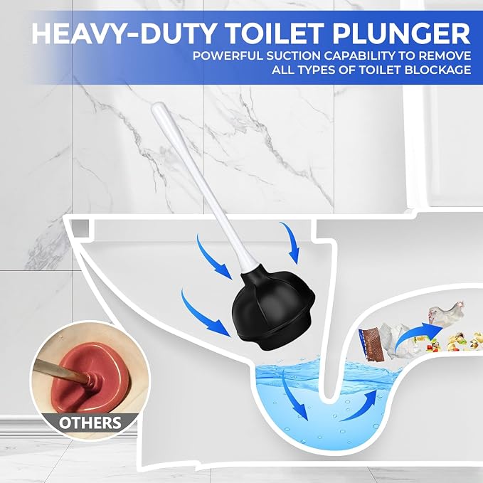 2 in 1 Toilet Brush and Plunger Set - Image 7