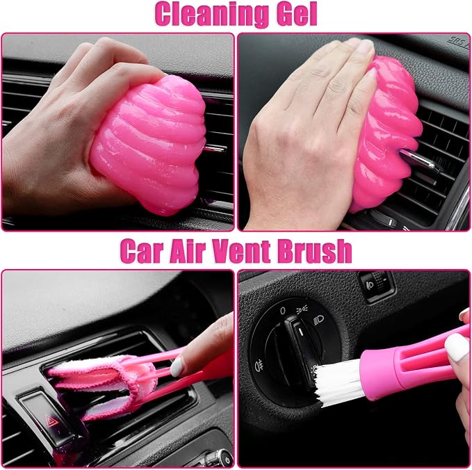 Viewsun 20PCS Car Cleaning Kit, Windshield Cleaning Tool, Detailing Brushes - Image 6