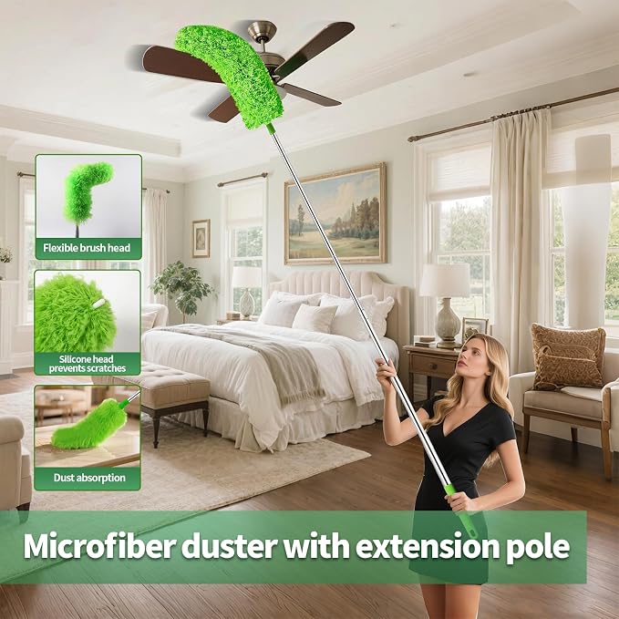 dusters for Cleaning extendable Long Handle，Webster Cobweb Duster - Image 4