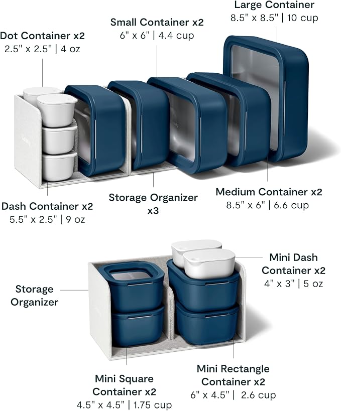Caraway 25pc Glass Food Storage Set - Image 3