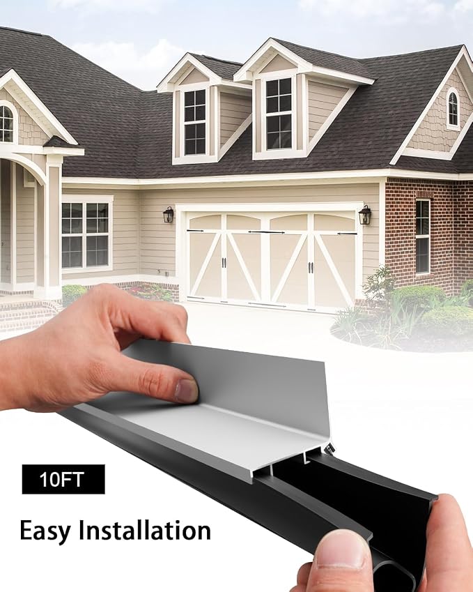 10FT Garage Door Seal Kit and Track Retainer Kit - Image 2