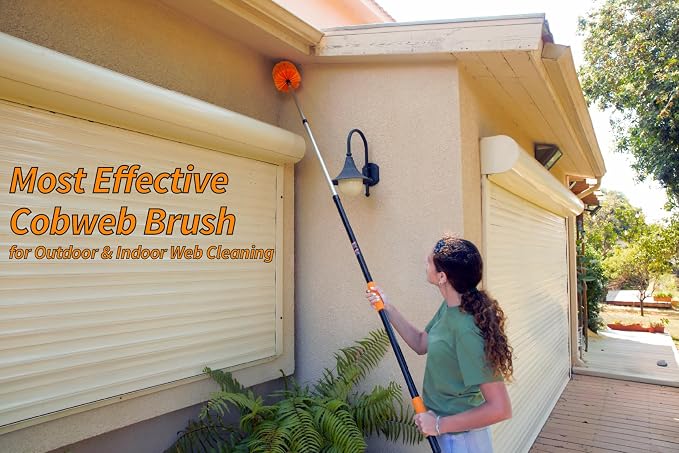 5-25 ft Cobweb Duster with Extension Pole // 30+ Foot High Reach Spider Web - Image 6