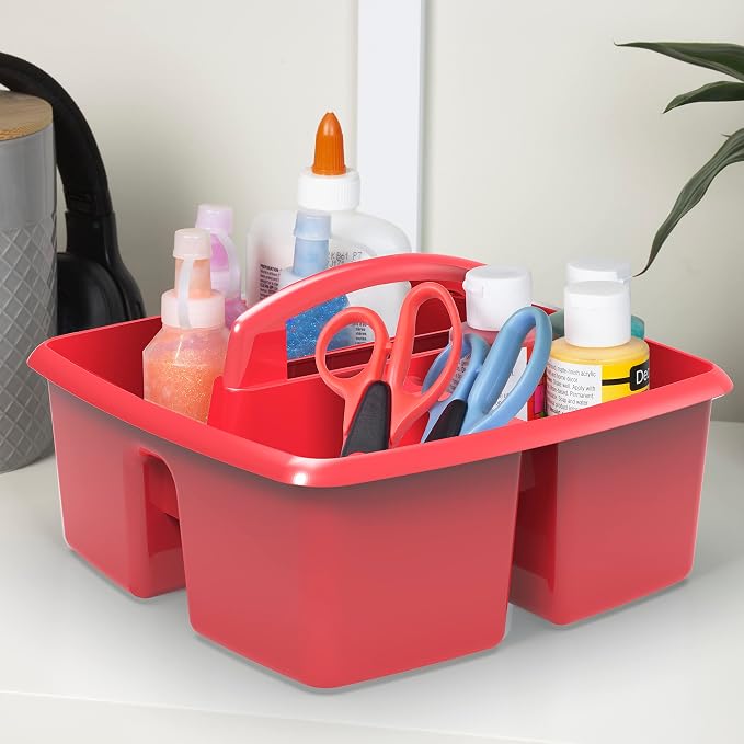 Storex 3-Compartment Small Caddy – Multipurpose Classroom Organizer - Image 4