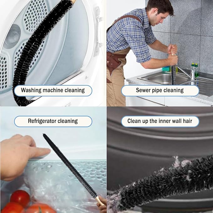 Dryer Lint Brush Vent Cleaner, 30Inch Dryer Vent Cleaner Kit Cleaning Long - Image 6