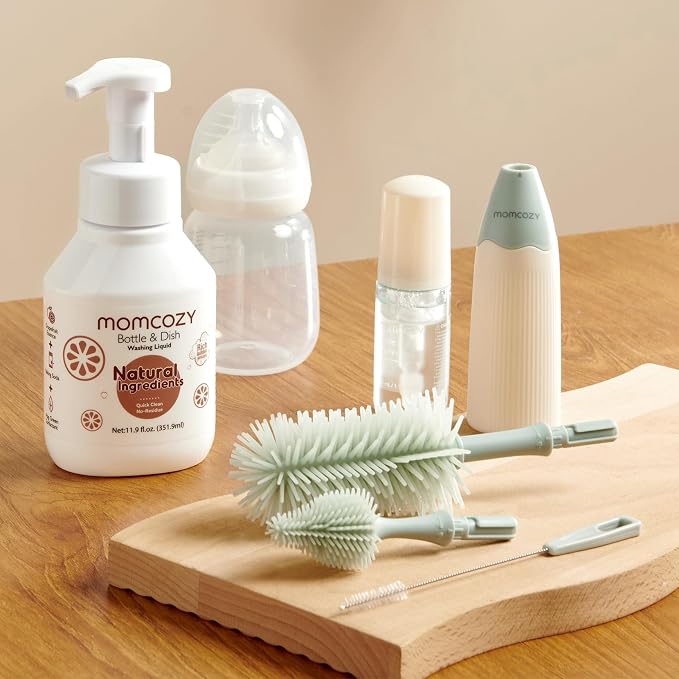 Momcozy Bottle Brush Cleaning Fluid, Powerful Cleaning - Image 6