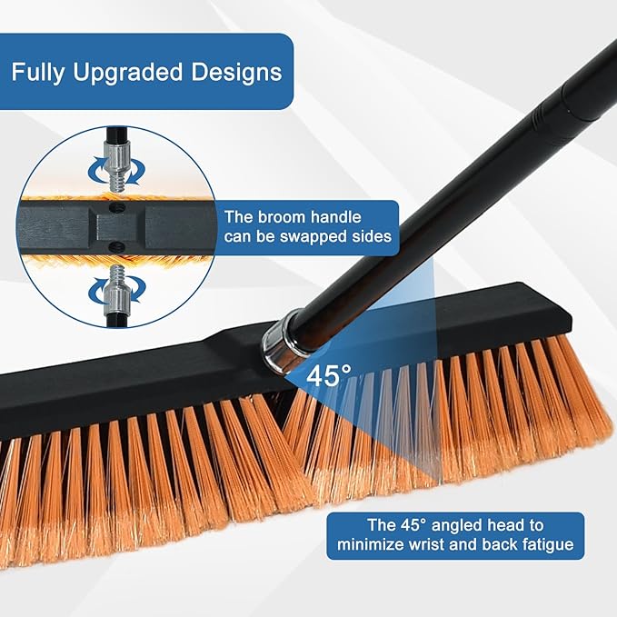 PBHEPJ 24 Inchs Push Broom Outdoor Heavy Duty, Shop Broom - Image 7