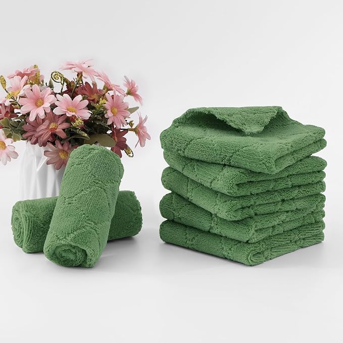 Homaxy 24 Pack Kitchen Dish Cloths, Super Soft and Absorbent Coral Velvet Dish - Image 6