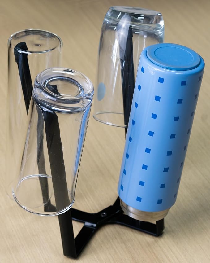 Kitchen Stand Holder, Plastic Bag Drying Rack, Bottles and Cups, Shelf Trash Bag - Image 3