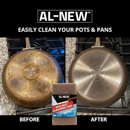AL-NEW Walnut Cleaning Pads | Versatile, Scratch Resistant Household Cleaning & - Image 2