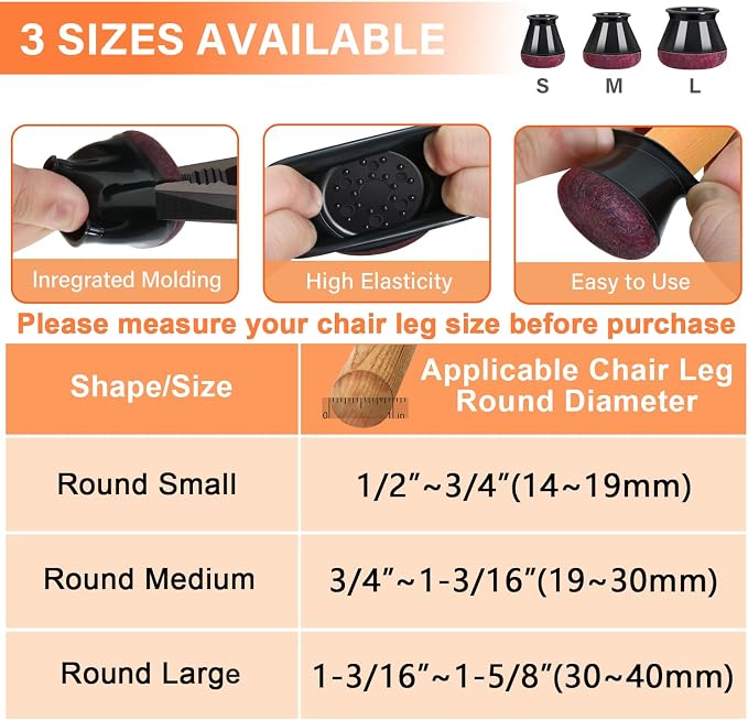 Chair Leg Floor Protectors Chair Leg Protectors - Image 4