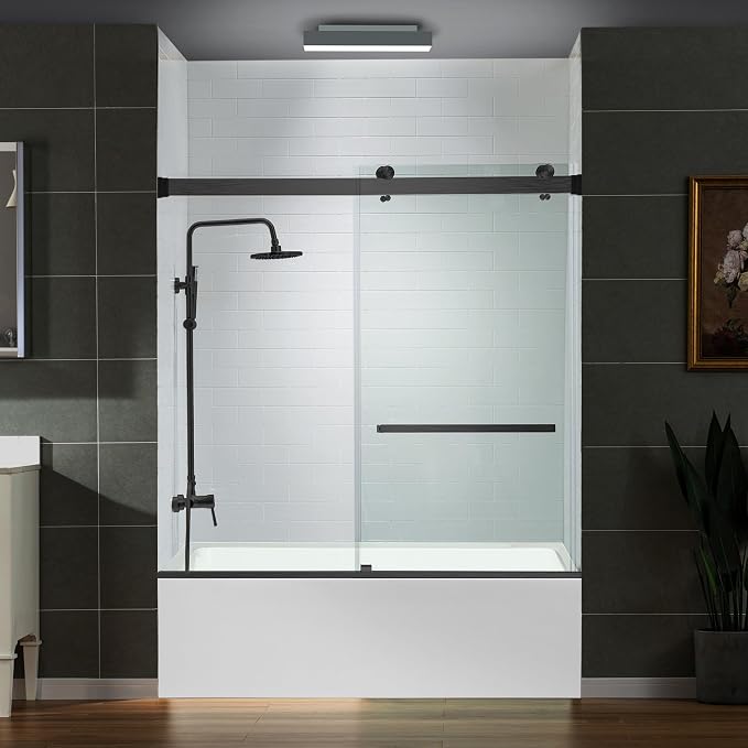 Woodbridge Frameless Bathtub Shower Doors 56-60" Width x 66" Height - Image 2