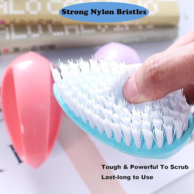 2 Pack Scrubbing Brushes for Cleaning, Heavy Duty Scrub Brush Nylon Stiff - Image 4