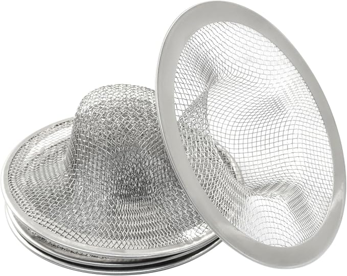 4 Pack Heavy Duty Stainless Steel Kitchen Sink Strainer, 3.54" Top / 1.65" Mesh - Image 3
