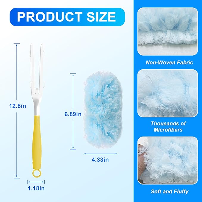 30 Count Dusters Refills with 1 Handle, 360 Heavy Duty Duster Refills, - Image 2