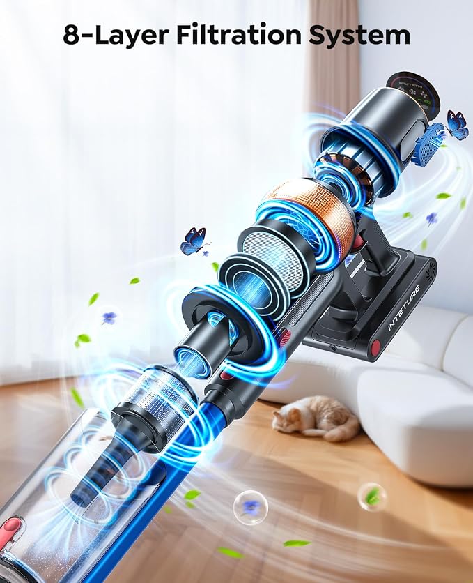 Cordless Vacuum Cleaner, 650W 55KPA 70Mins Vacuum Cleaners - Image 8