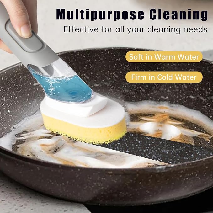 8 Packs Dish Wand Sponge Refills - Image 3