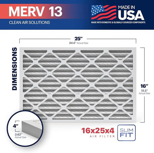 BNX TruFilter 16x25x4 MERV 13 Air Filter - Image 2