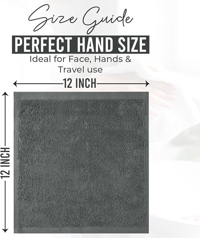 DAN RIVER 12 Pack Wash Cloths for Showering - Image 2