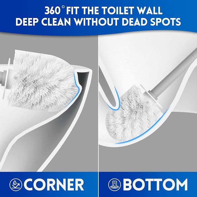 Toilet Brush, Toilet Bowl Cleaners Brush - Image 3