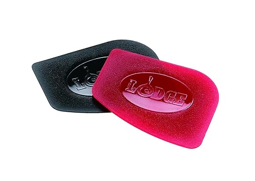 Lodge Pan Scrapers. Handheld Polycarbonate Cast Iron Pan Cleaners. by Lodge