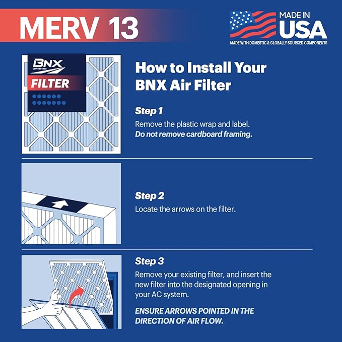 BNX TruFilter 16x24x1 Air Filter MERV 13 - Image 6