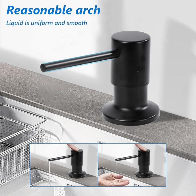 Soap Dispenser for Kitchen Sink Built in Sink Soap Dispenser, Countertop Soap - Image 2