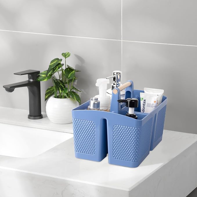rejomiik Portable Shower Caddy Basket Plastic Cleaning Caddy Organizer Storage - Image 2