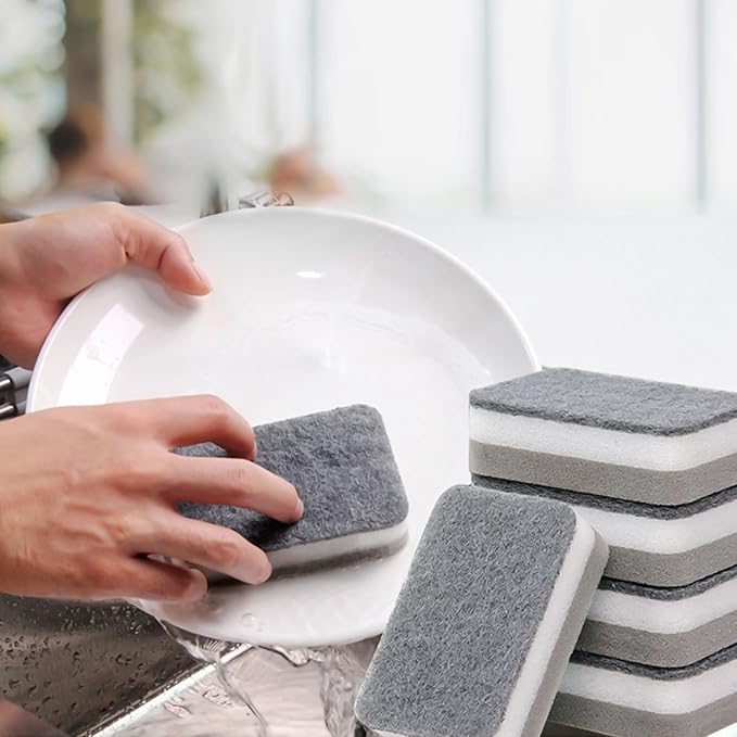 Kitchen Cleaning Sponges, 6 Pack Heavy Duty Scrub Sponges Cleans Fast - Image 9
