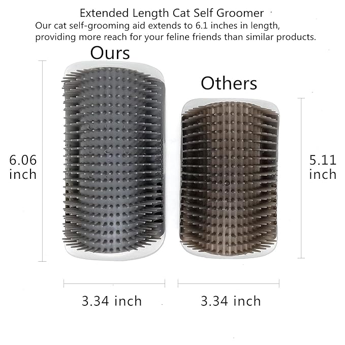 Extended 2 Pack Self Grooming Cat Brush - Image 3