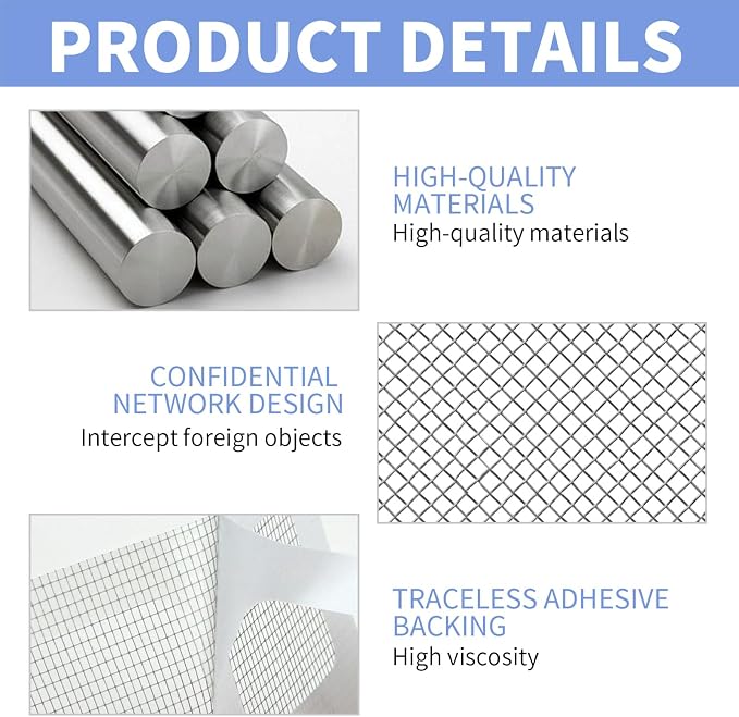 100 Pack Shower Drain Hair Catcher Waterproof Disposable Square Mesh Stickers - Image 5