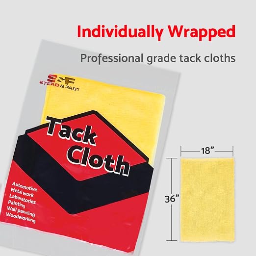 S&F STEAD & FAST Tack Cloth Bulk Case 150-pc, Automotive Painting, Removing Dust - Image 3