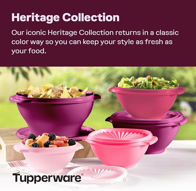 Tupperware Heritage Collection, New 10 Piece Food Storage Container Set in - Image 2