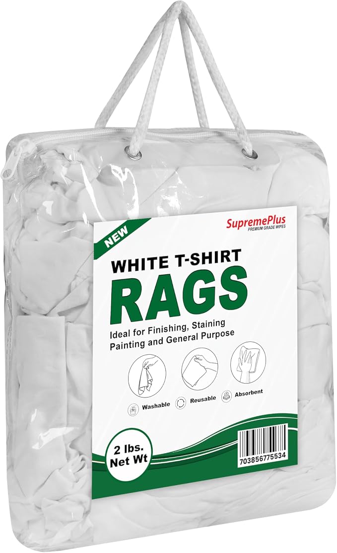 Premium White T-Shirt Cleaning Rags – White Cotton Rags - Image 2