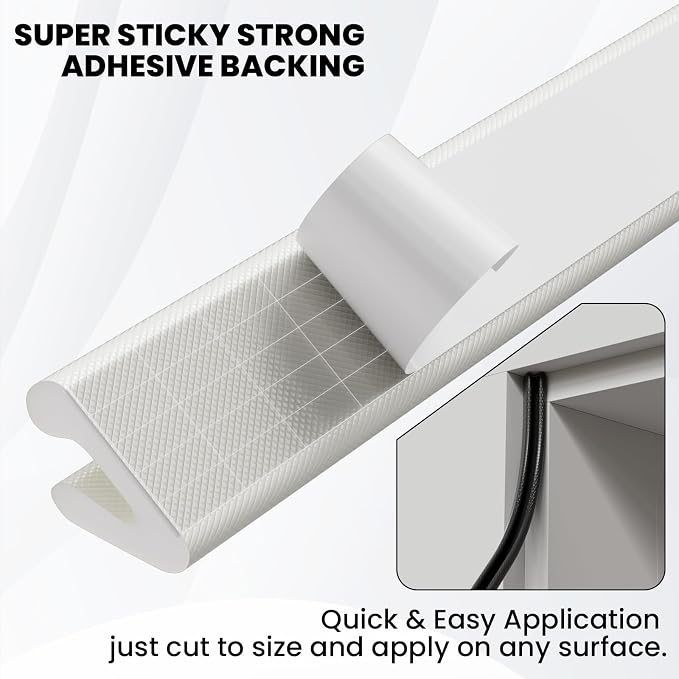 V Shape Foam Weather Stripping Door Frame Seal Strip 2Pcs×26FT White, Draft - Image 5