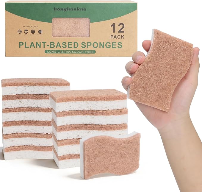 Sponges Kitchen – 12-Pack, Natural sponges by Unknown