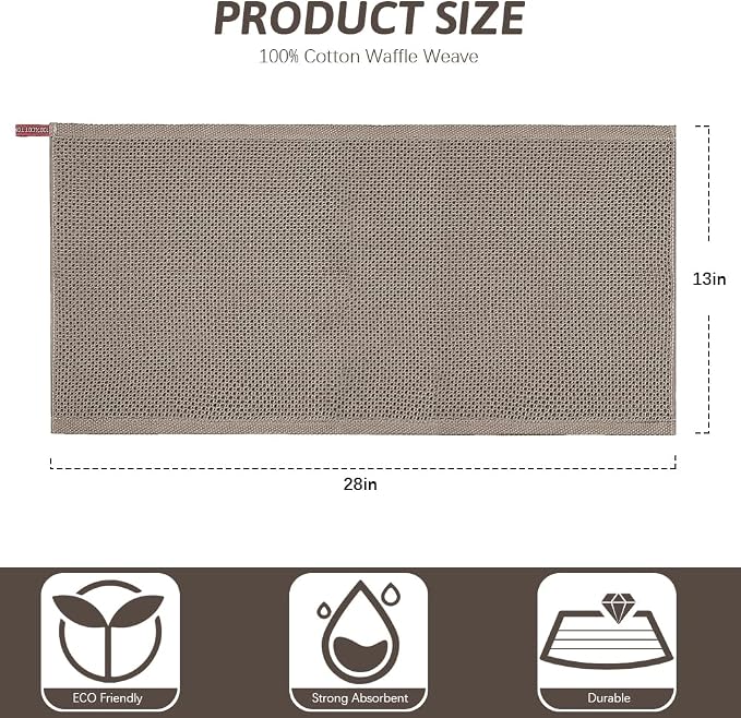 Nialnant 6 Pack Kitchen Towels, Large 100% Cotton Hand Towels, Absorbent Dish - Image 2