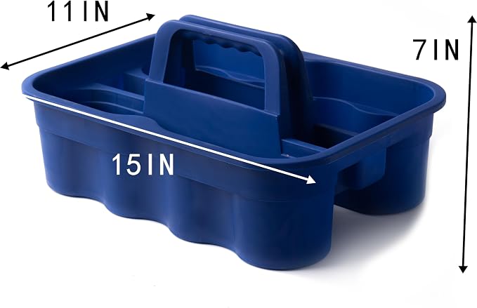 Matthew Large Plastic Tote Tool & Deluxe Supply Cleaning Caddy - Image 2